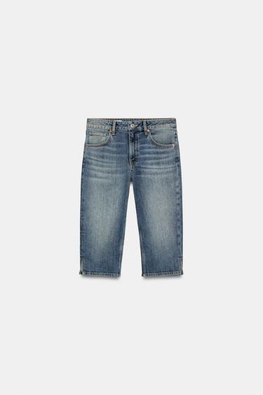 JEAN CAPRI DENIM TRF TAILLE MOYENNE - Bleu de Zara - Image 6