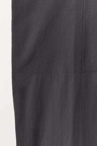 POLYAMIDE PENCIL SKIRT - Dark grey by Zara - Image 6