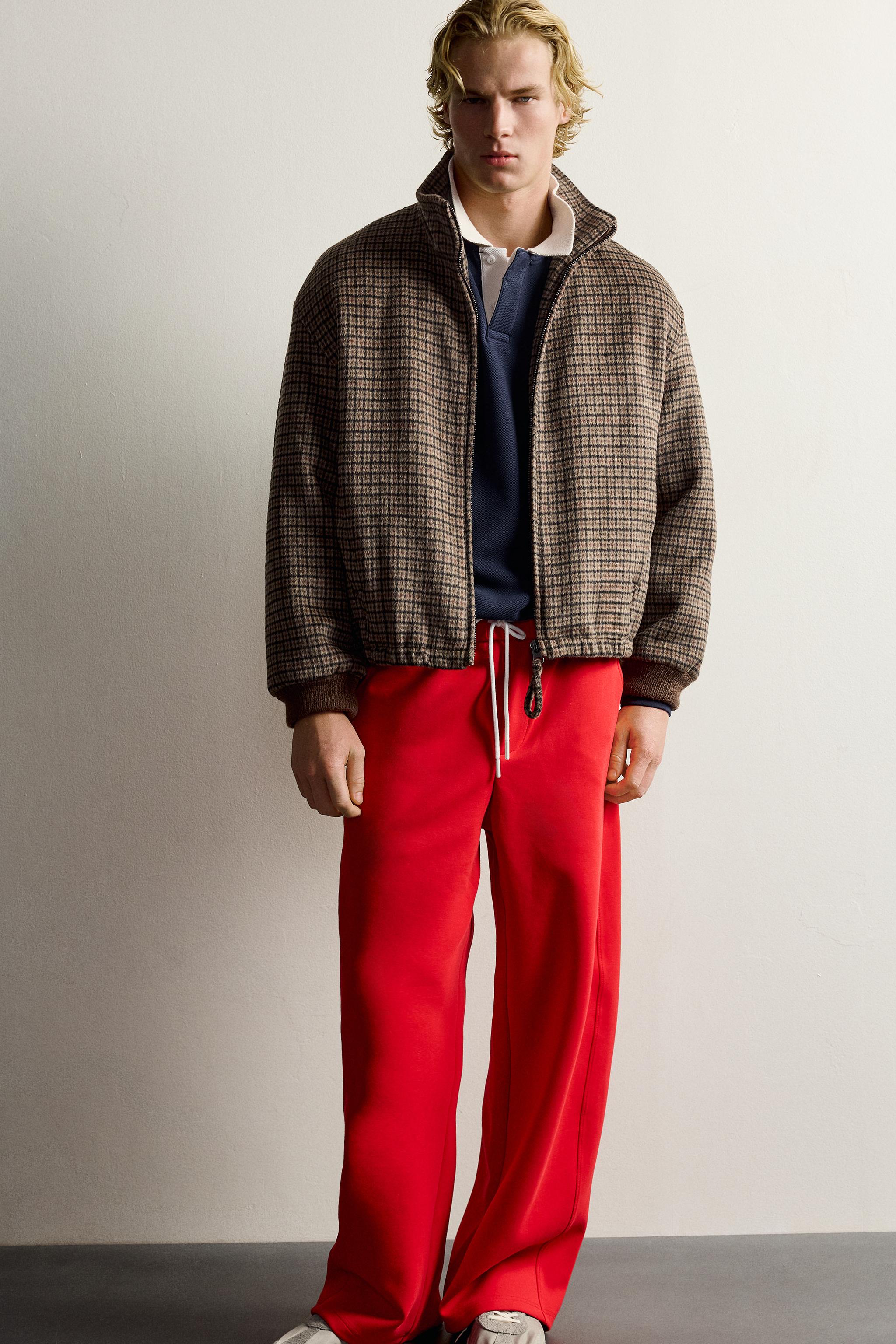 Blouson matelassé à carreaux
