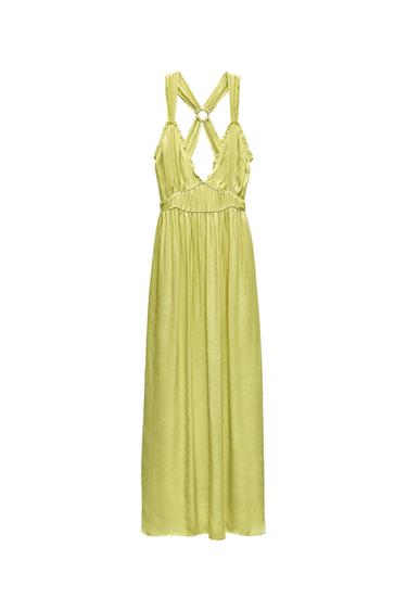 CROSS STRAP MIDI DRESS ZW COLLECTION