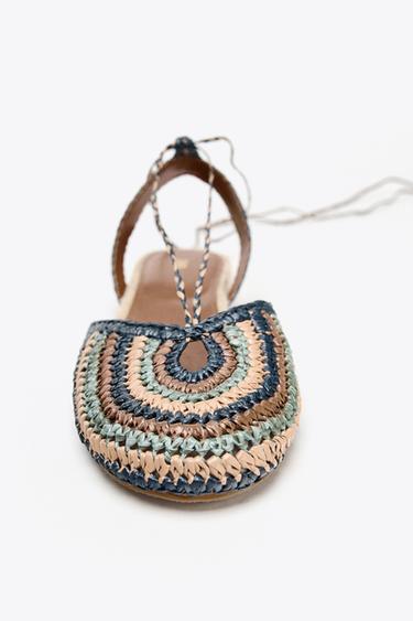 WOVEN FLAT SHOES - Multicoloured by Zara - Image 4