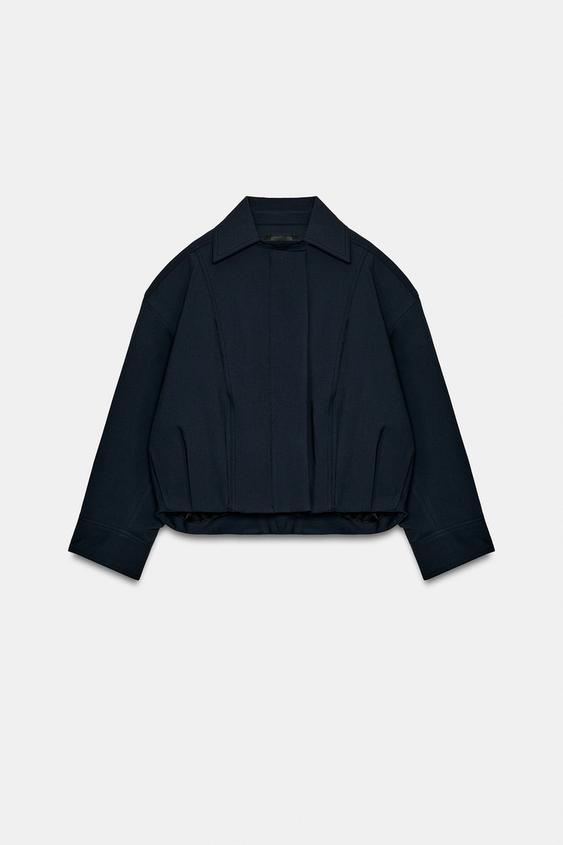 BLOUSON BOMBER COLLECTION ZW - Bleu marine foncé de Zara - Image 3