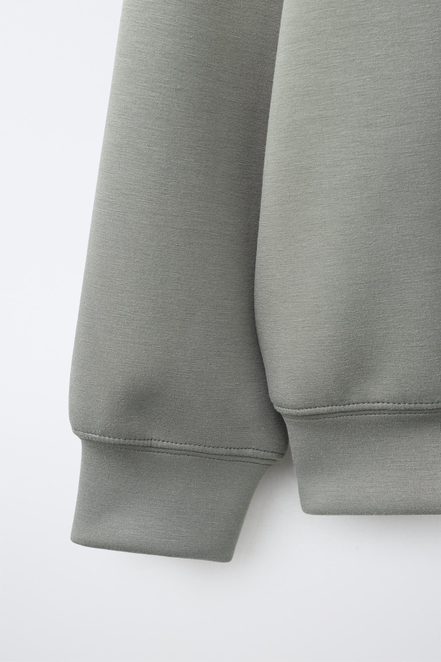 Детская толстовка Zara Sporty Kangaroo Pocket, цвет: Хаки — фото 4