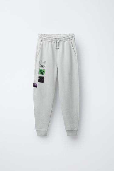 Zara MINECRAFT © MOJANG AB. ™ JOGGING PANTS - Ice