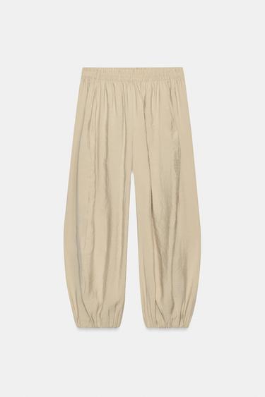 PANTALON BOUFFANT À VOLUME - Pierre de Zara