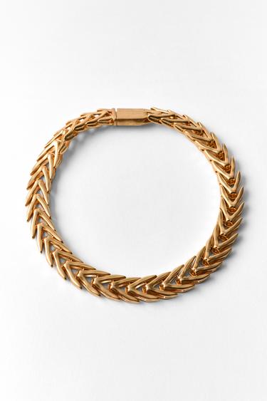 CHUNKY CHAIN NECKLACE - Golden by Zara