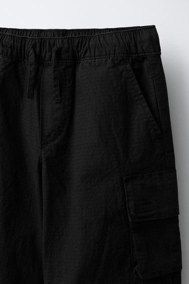 PANTALON CARGO - Noir de Zara - Image 2