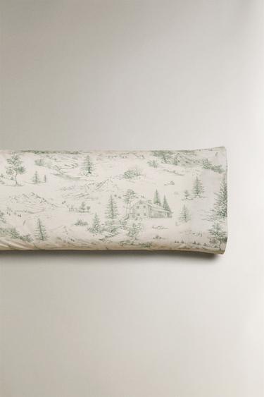 KOPFKISSENBEZUG PERKAL TOILE DE JOUY WEIHNACHTEN - Beige von Zara