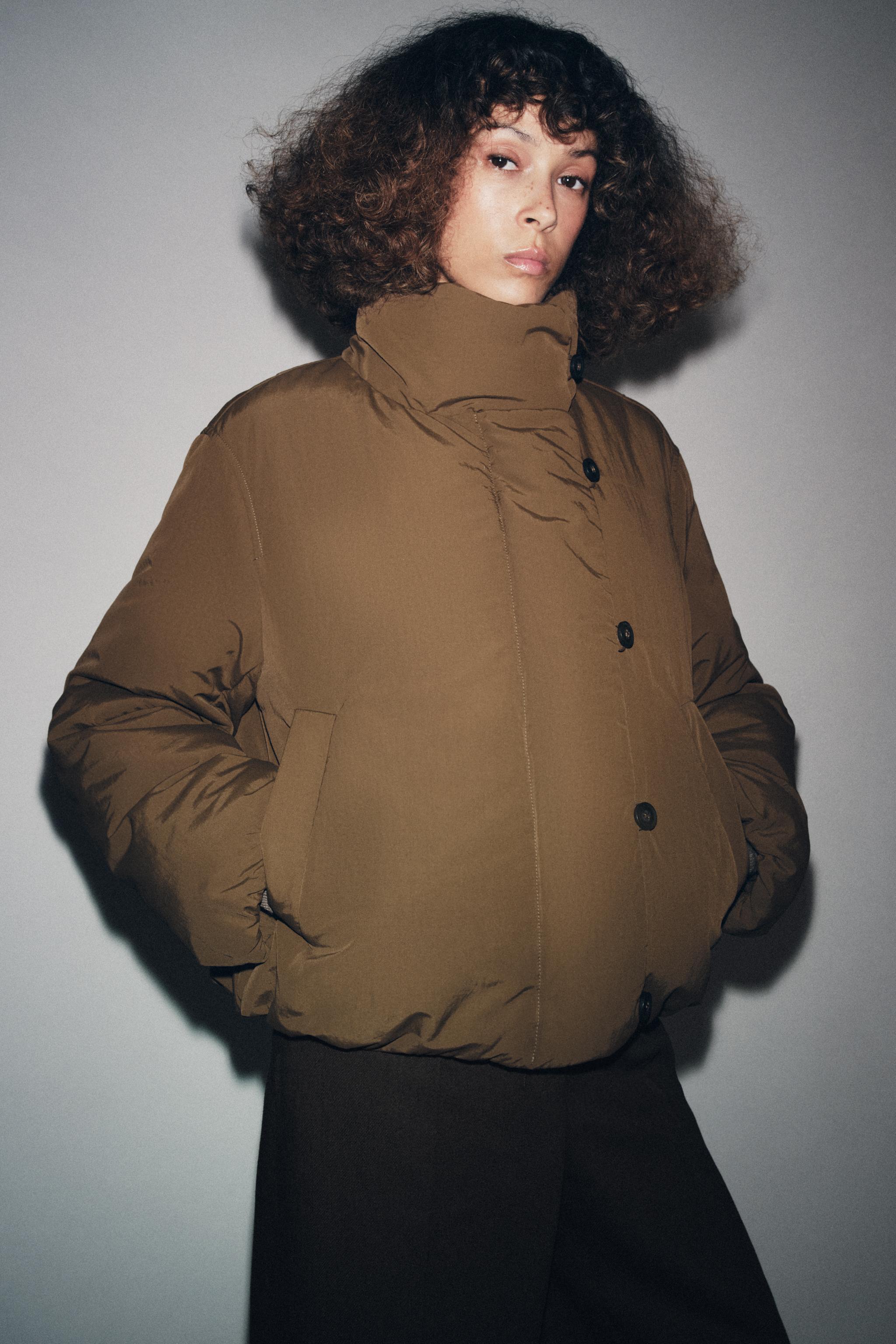 Shop Zara ZW COLLECTION QUILTED JACKET at Beverly Center in Los