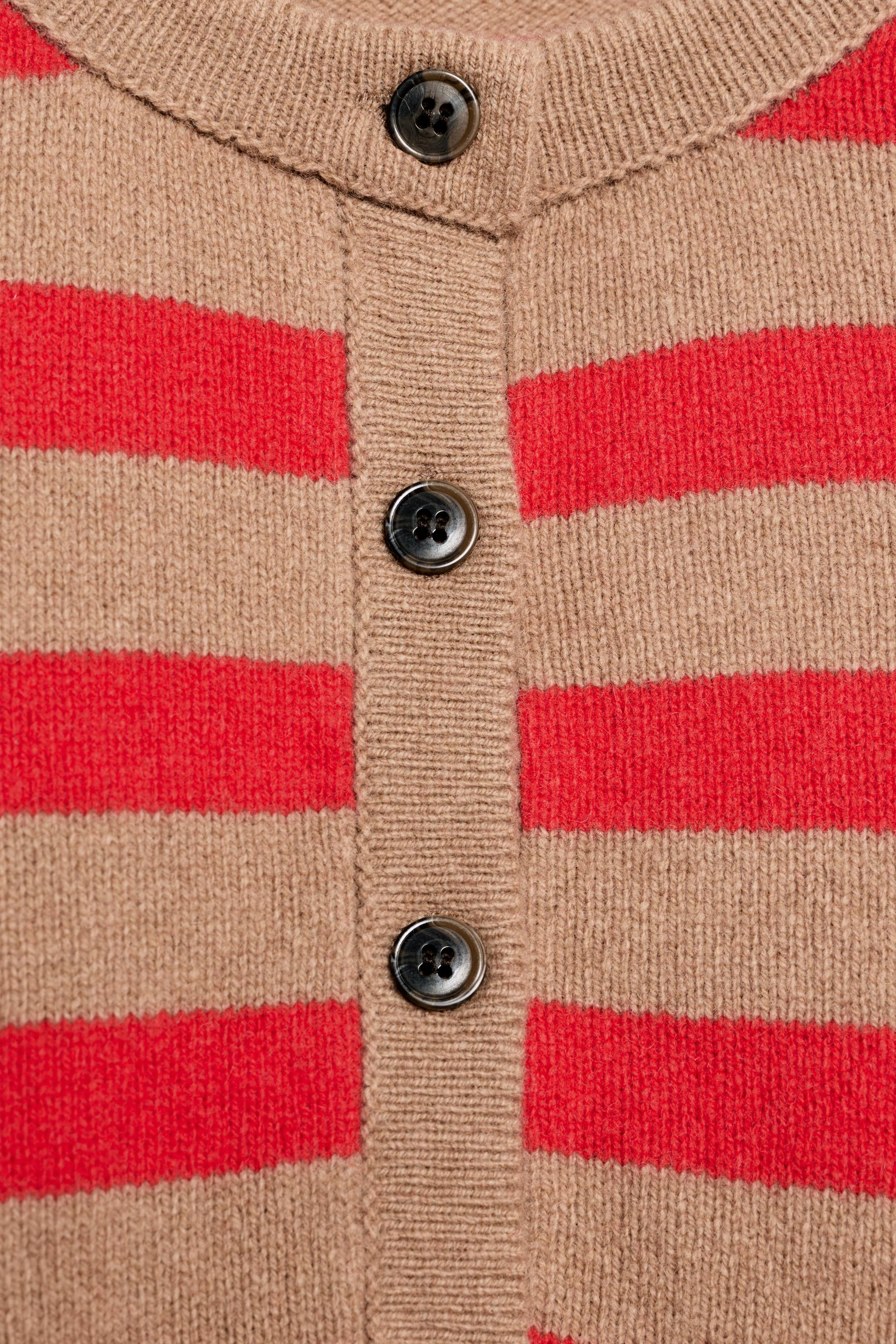 Женские свитеры Zara STRIPED WOOL AND CASHMERE SWEATER — фото 10