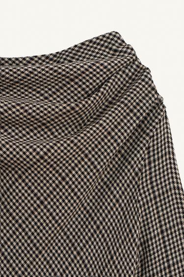 ROBE À CARREAUX PLIS PLATS LIMITED EDITION - Sable / Noir de Zara - Image 9