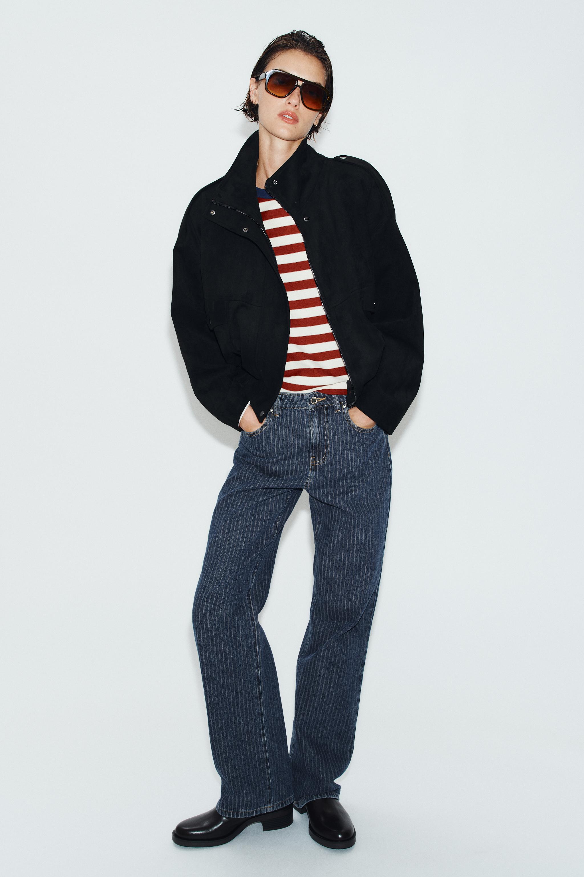 Zara GENİŞ ÇİZGİLİ T-SHIRT görsel 6
