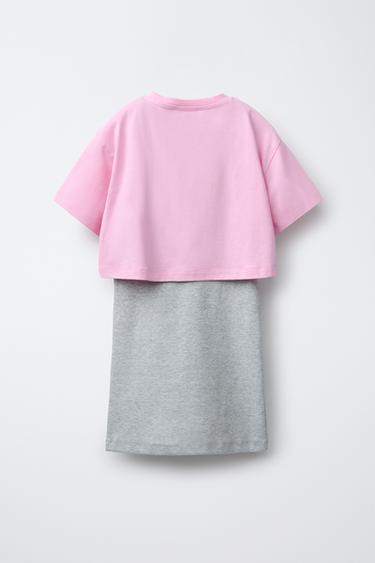 COMBINED RIBBED DRESS - Pink by Zara - Image 2