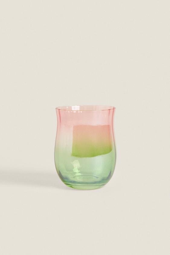 OMBRÉ GLASS TUMBLER Pinks ZARA United Kingdom