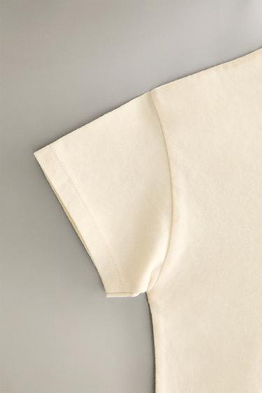 T-SHIRT ENFANT COTON PALMIER - Beige clair de Zara - Image 2