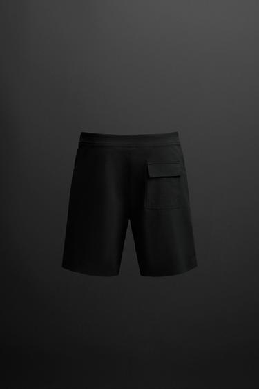 SURF BOARD SHORTS WITH POCKET - Black by Zara - Image 1