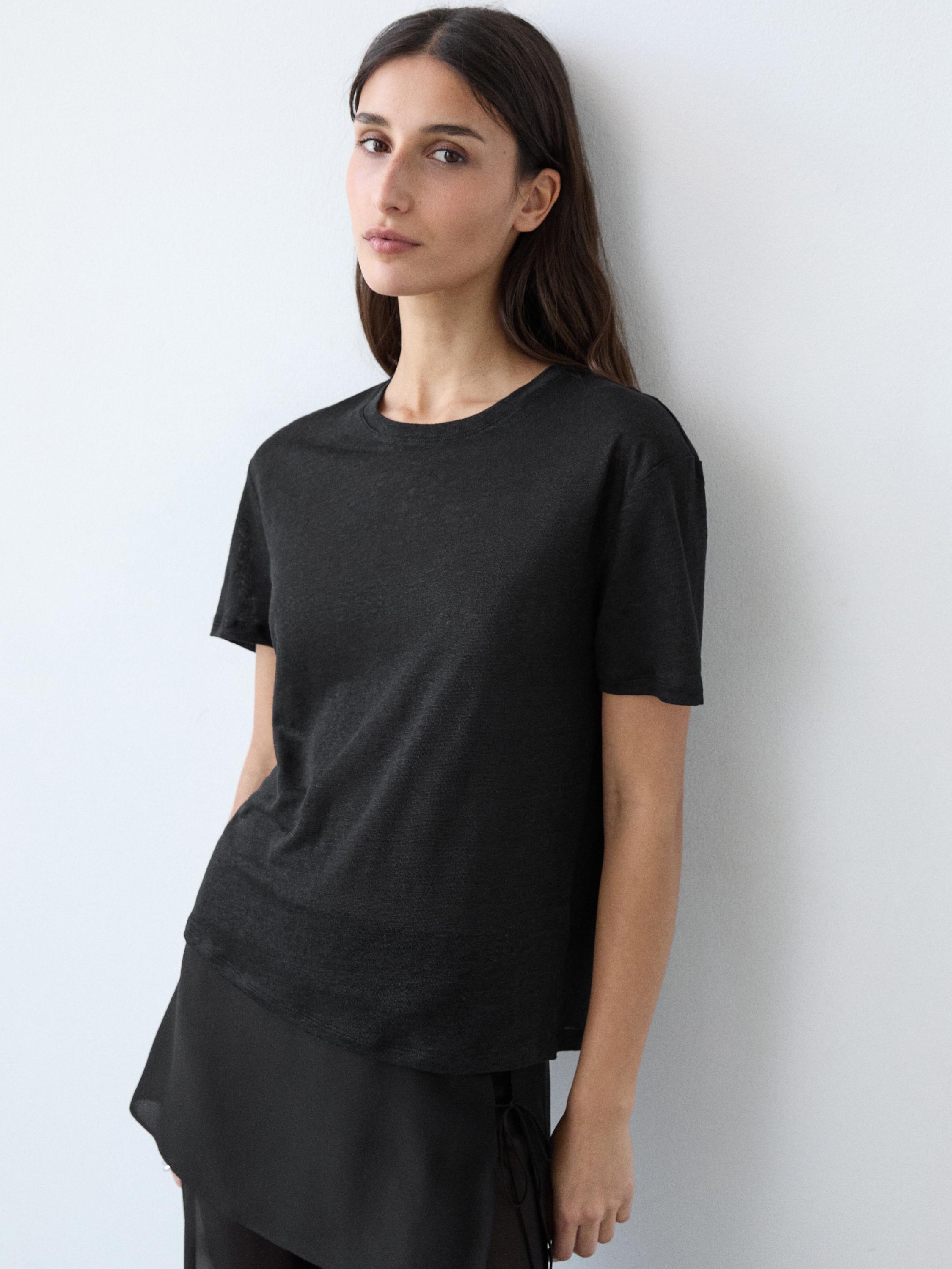 Linen short sleeve T-shirt