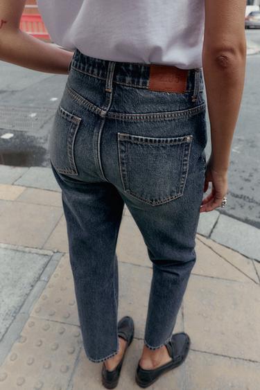 Z.05 RIGID HIGH-WAIST MOM JEANS - Blue by Zara - Image 3
