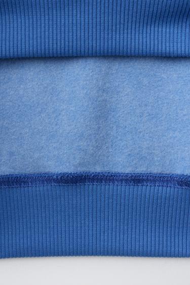 CHECKED BEAR PATCH SWEATSHIRT - Bluish by Zara - Image 3