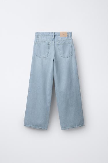 JEAN WIDE LEG ÉTOILES - Bleu clair de Zara - Image 1
