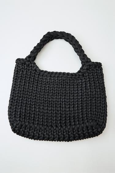 SAC SHOPPER TRESSÉ - Noir de Zara