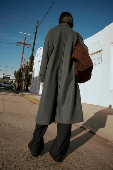 MANTEAU OVERSIZE SOFT - Gris de Zara - Image 4