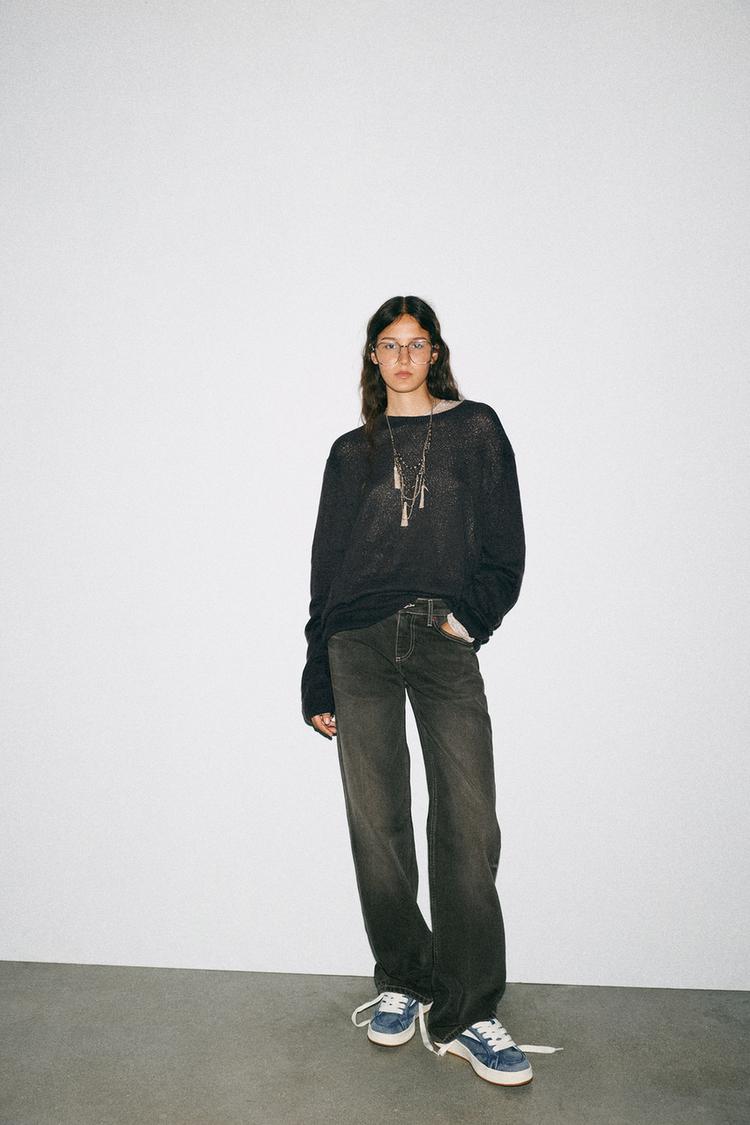 DENIM EFFECT TRAINERS Denim Blue ZARA India