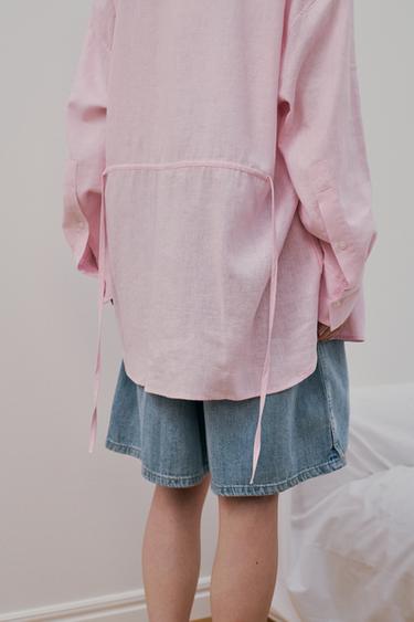 BERMUDA BOXER DENIM TRF - Bleu clair de Zara