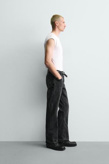 JEAN FLARE FIT - Charbon de Zara - Image 3