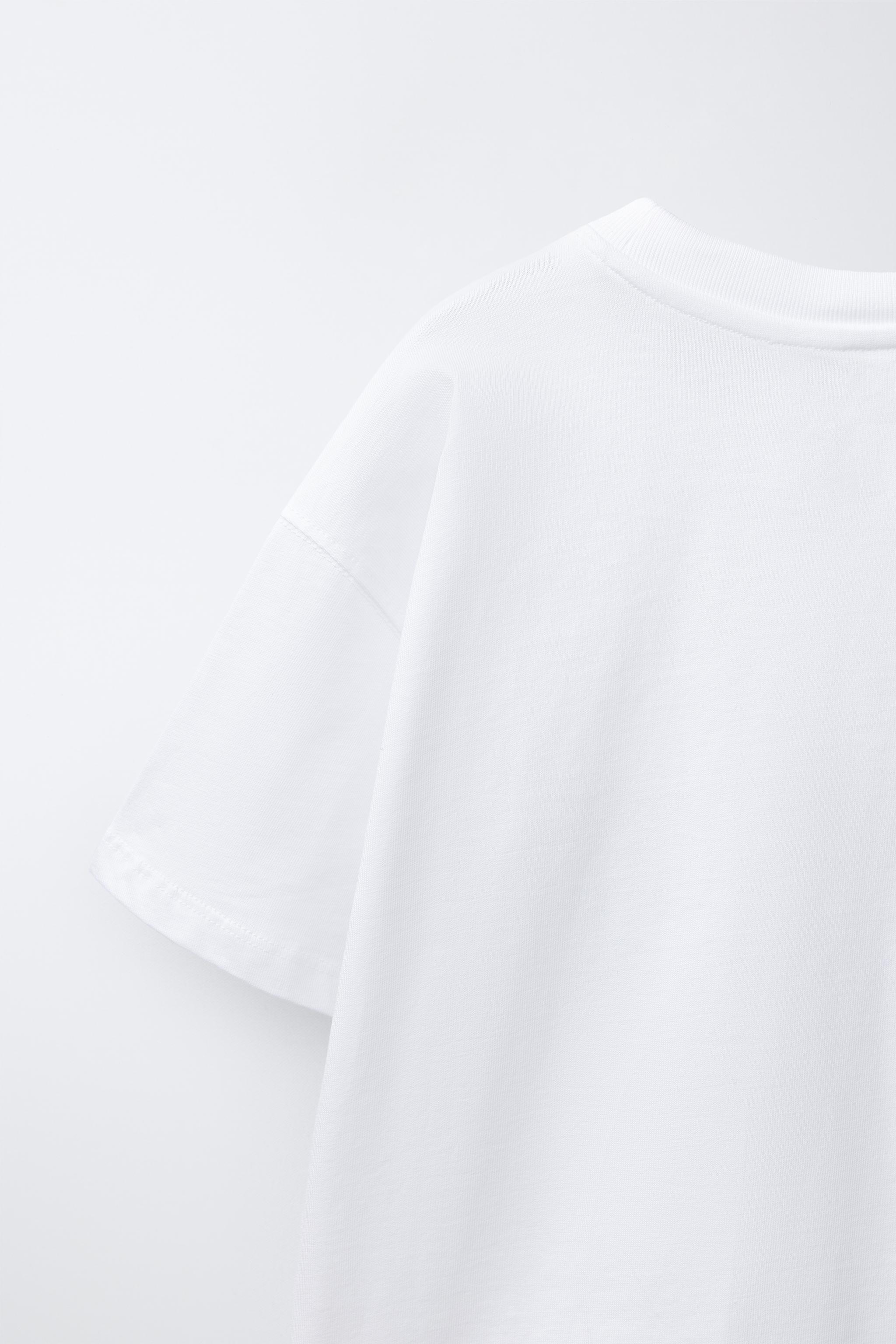 JAWS© X DYLAN´S T-SHIRT CLUB X ZARA ILLUSTRATED T-SHIRT - White