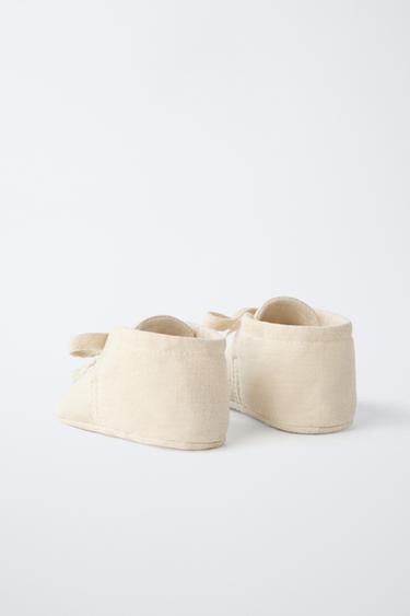 COTTON BOOTIES - Ecru White by Zara - Image 5
