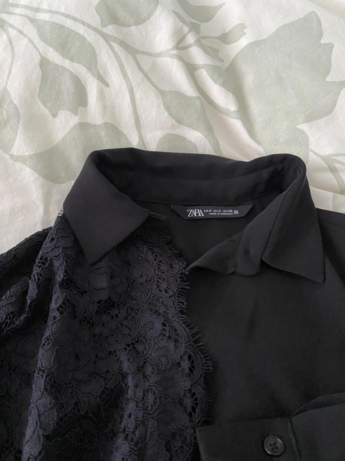CONTRAST LACE SHIRT - Image 3