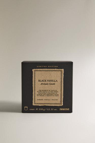 (350 GR) BOUGIE PARFUMÉE BLACK VANILLA - Noir de Zara - Image 3