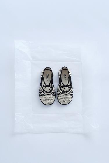 TIMELESZ - CROCHET BALLET FLATS - White by Zara