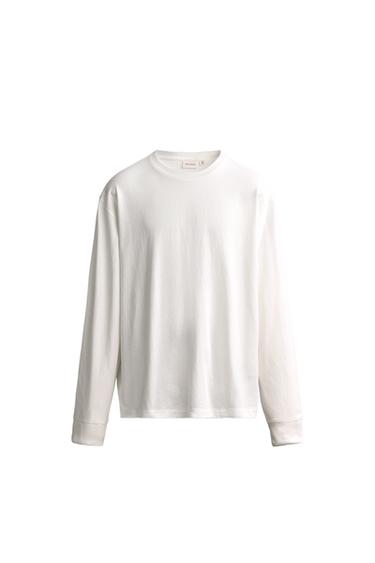 TRIČKO LIGHTWEIGHT S DLOUHÝM RUKÁVEM - Bílá od Zara