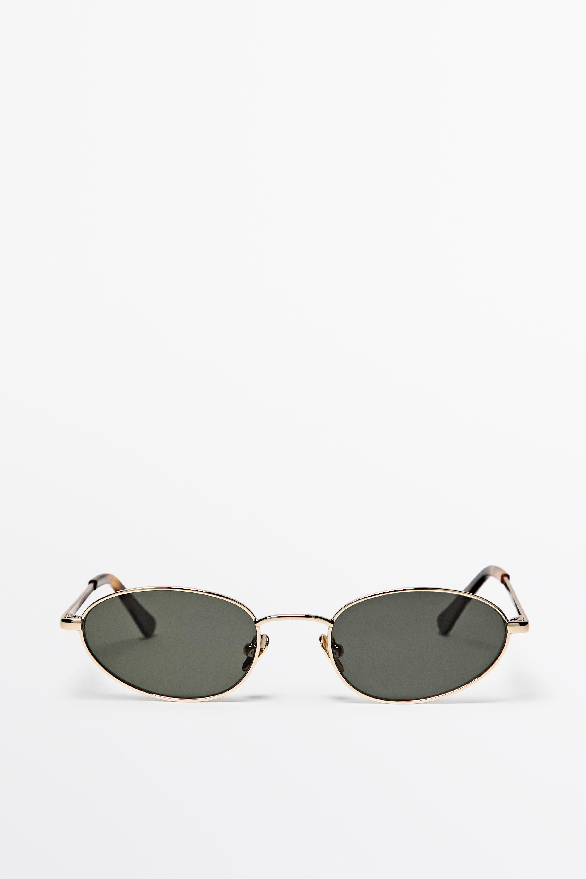 Oval metal sunglasses