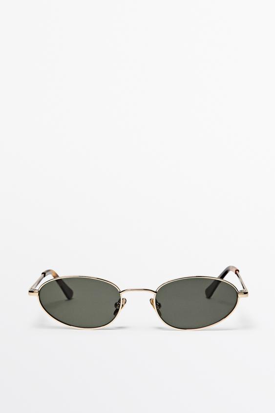Oval metal sunglasses from Zara - $130