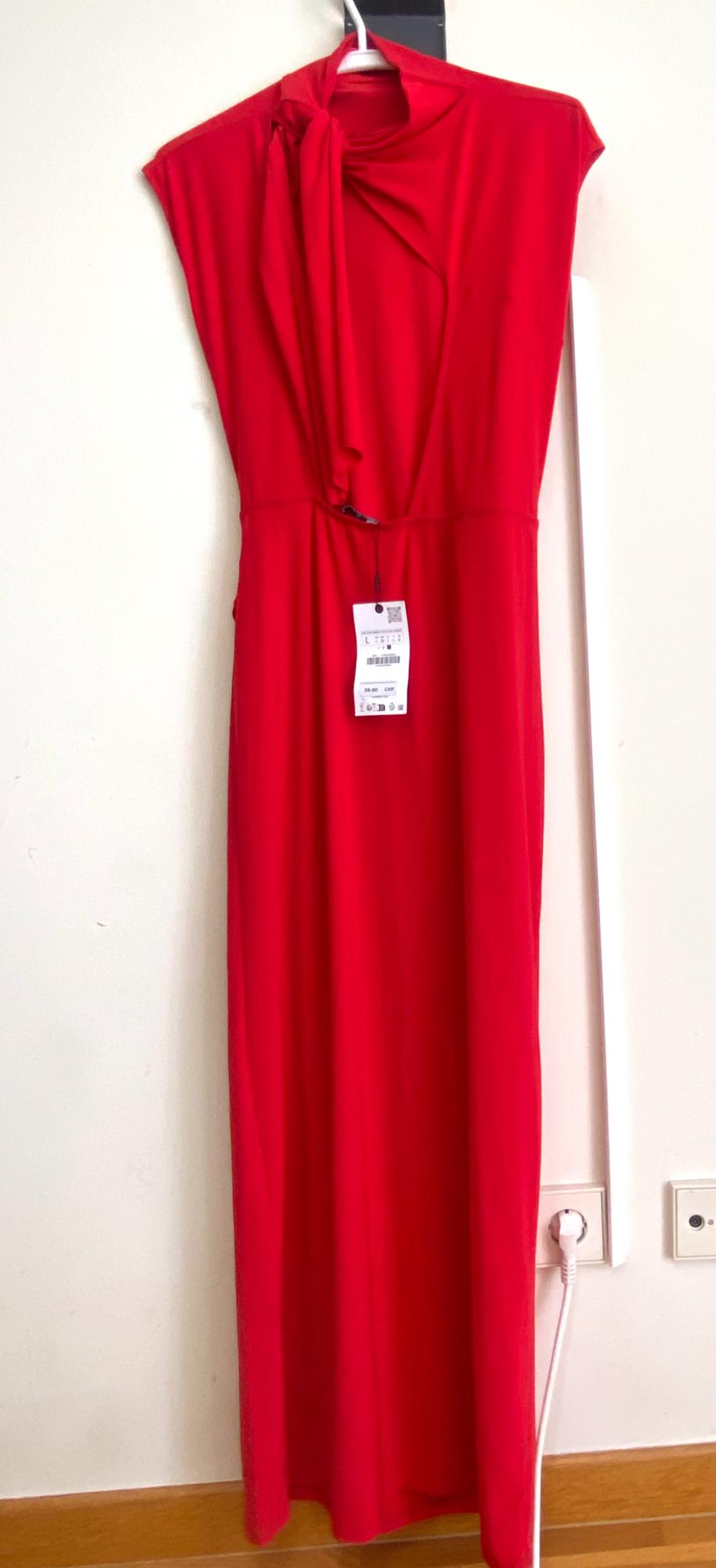 FLOWING DRESS WITH BACK KNOT - Image 4