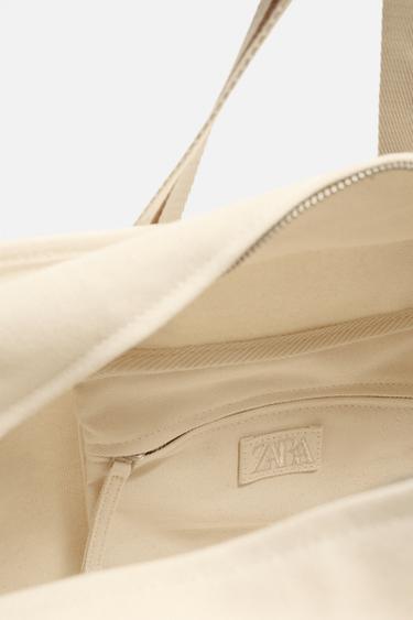 SAC DE VOYAGE CONTRASTE - Beige de Zara - Image 3