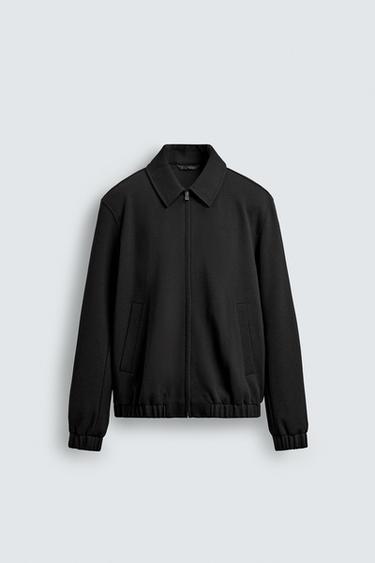 CHAMARRA SOFT ESTRUCTURA - Negro de Zara