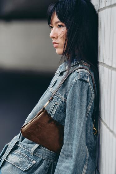 Zara 長形單肩包 - 巧克力色 - 圖片 0