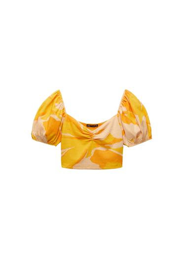 TOP CROP JACQUARD