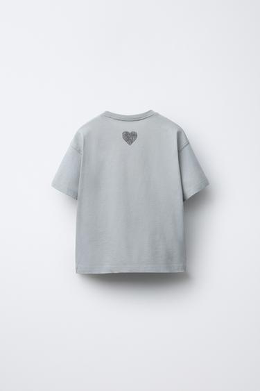 T-SHIRT IMPRIMÉ BRILLANT LILO & STITCH © DISNEY - Gris anthracite de Zara - Image 1