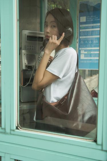 マキシショッパーバッグブラウンZaraのマキシショッパーバッグ - ブラウン