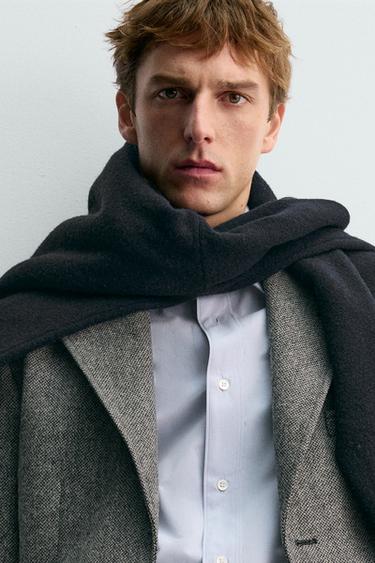 100% WOOL TEXTURED BLAZER AARON LEVINE X ZARA - Grey by Zara