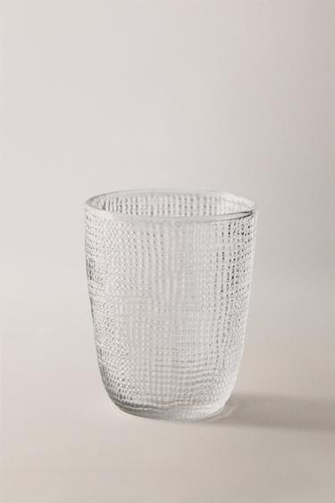 GLAS MET RELIËF - Transparant van Zara
