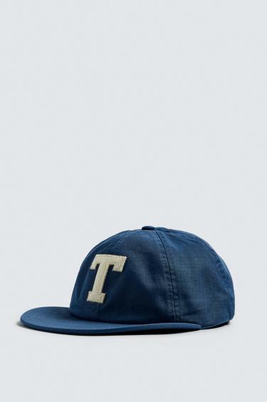 FLAT PEAK CAP WITH PATCH - Blue by Zara