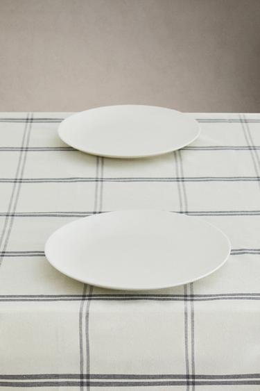 CHECK COTTON TABLECLOTH - Blue / Grey by Zara - Image 0