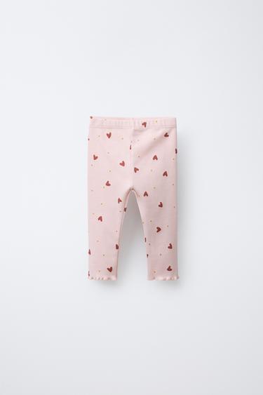 PRINTED LEGGINGS - Pink by Zara