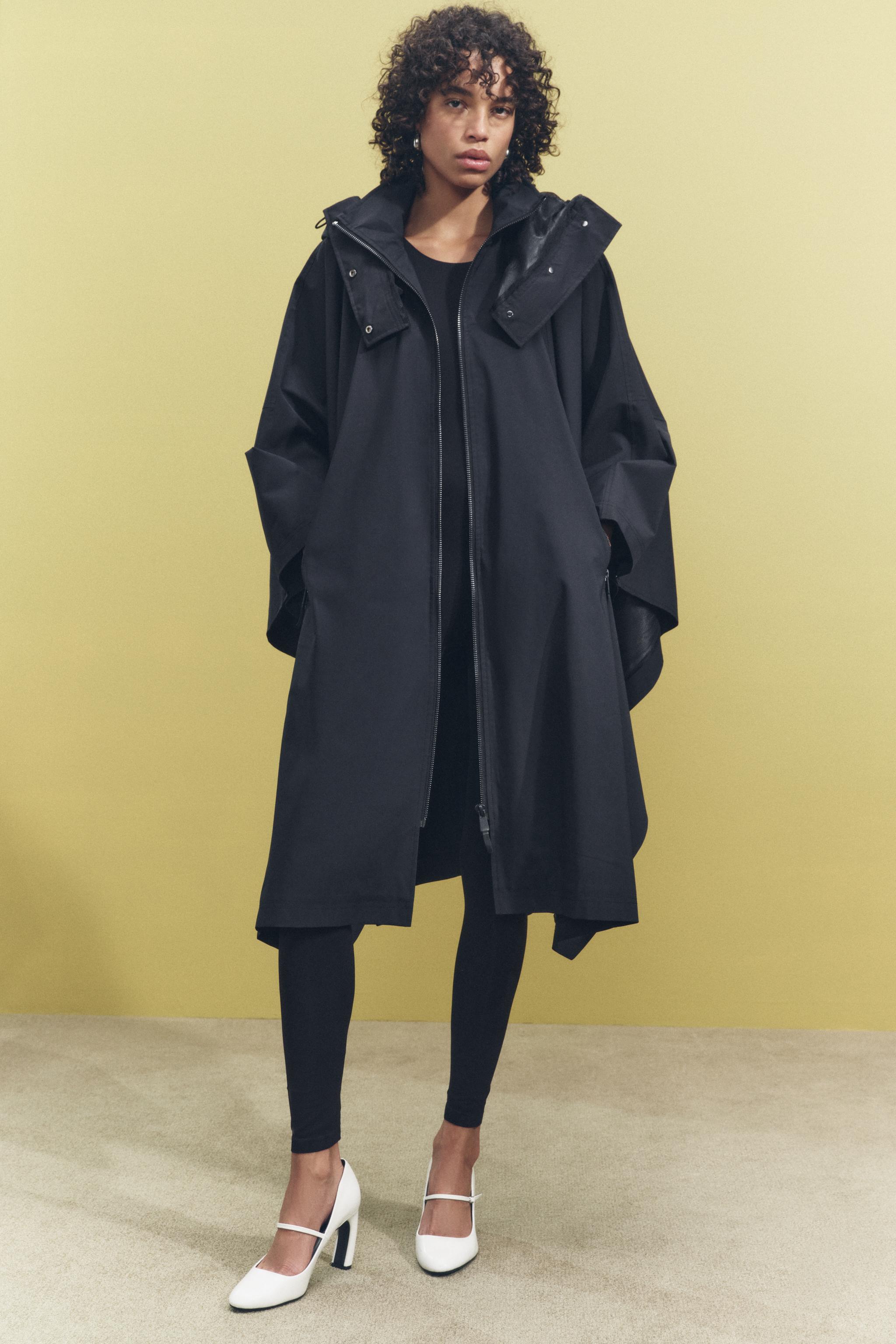 WATER REPELLENT OVERSIZED CAPE ZW COLLECTION